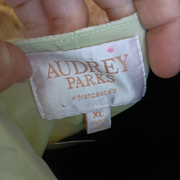 NWT Audrey Parks Floral Puff Sleeve Dress in Cream_XL - Picture 10 of 11